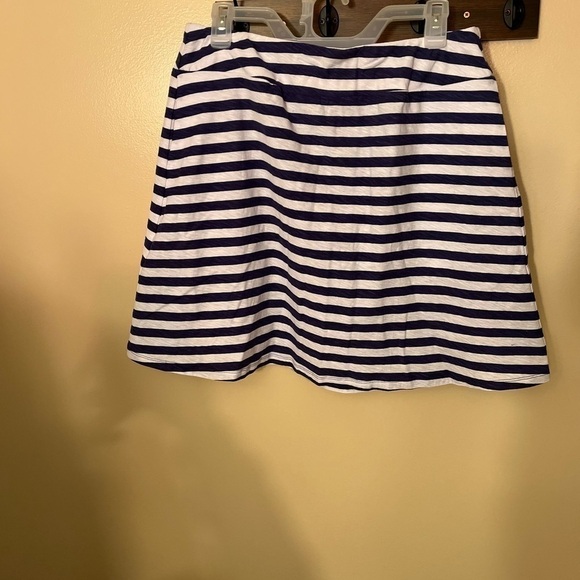 Tommy Bahama Sirena Navy/White Striped Skirt Sz M - Picture 2 of 4